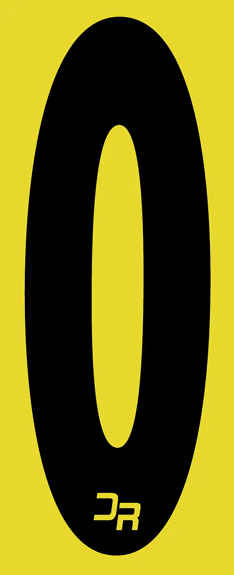 Número adhesivo 15cm con fondo