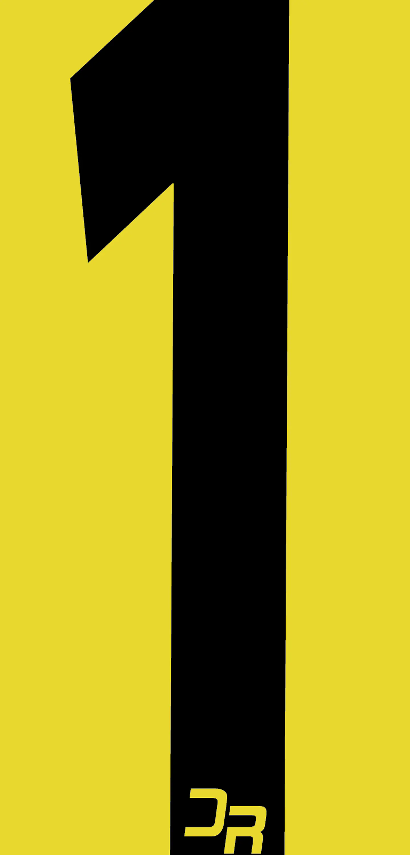Número adhesivo 15cm con fondo 2
