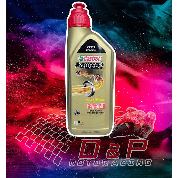 Aceite 15w50 Castrol power 1 4