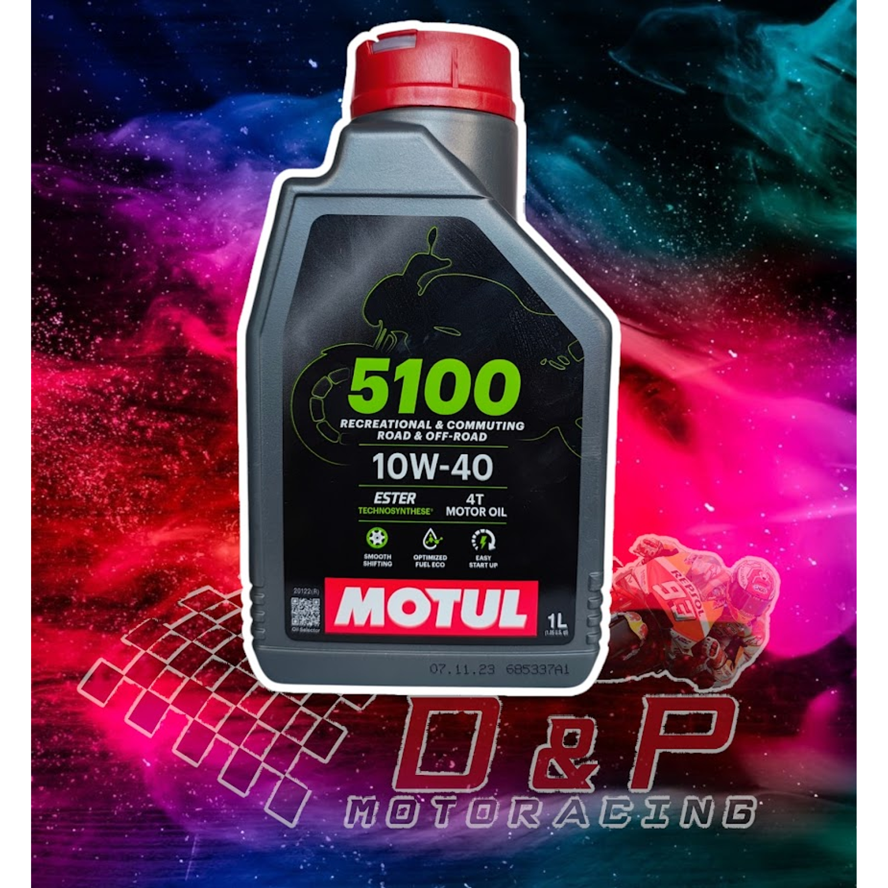 Aceite 10w40 motul 5100 semi sintético