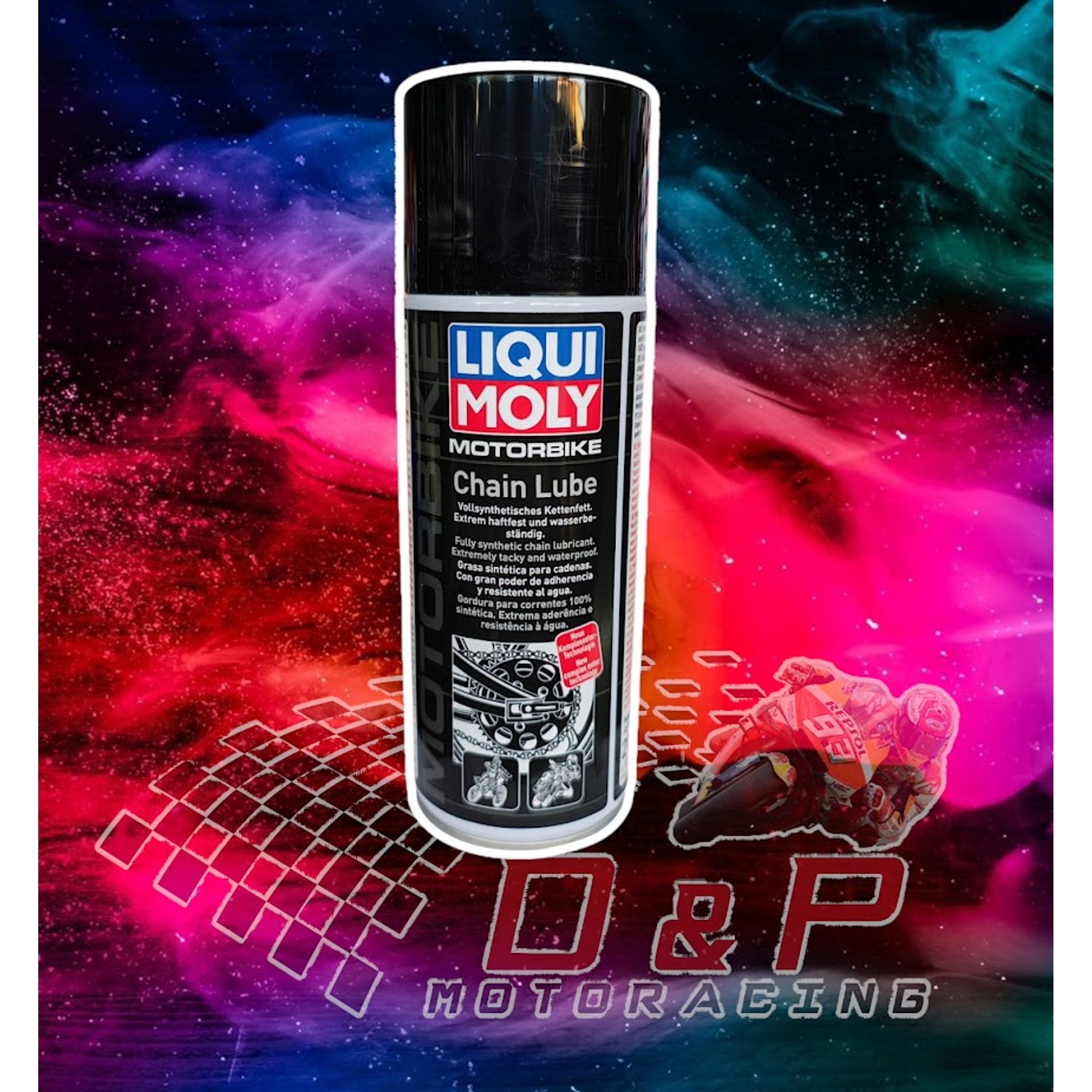 Lubricante de cadena Liqui Moly chain lube transparente  1