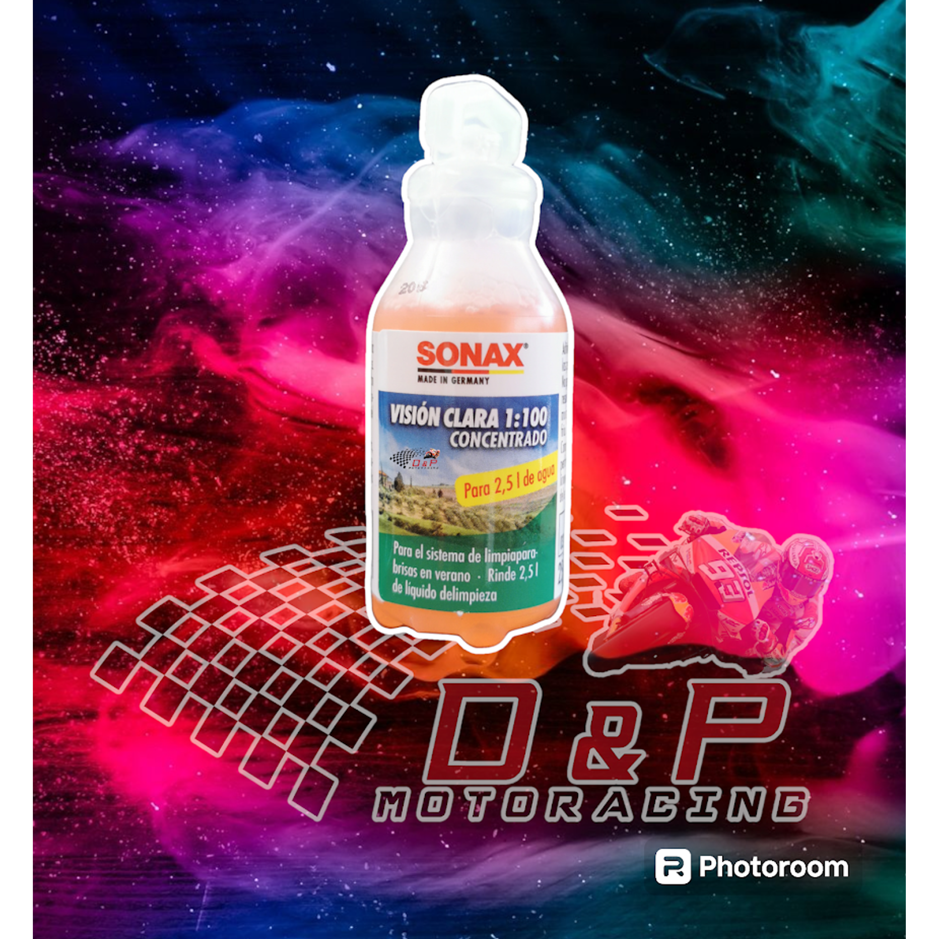 Limpia vidrios parabrisas concentrado visión clara sonax 25ml