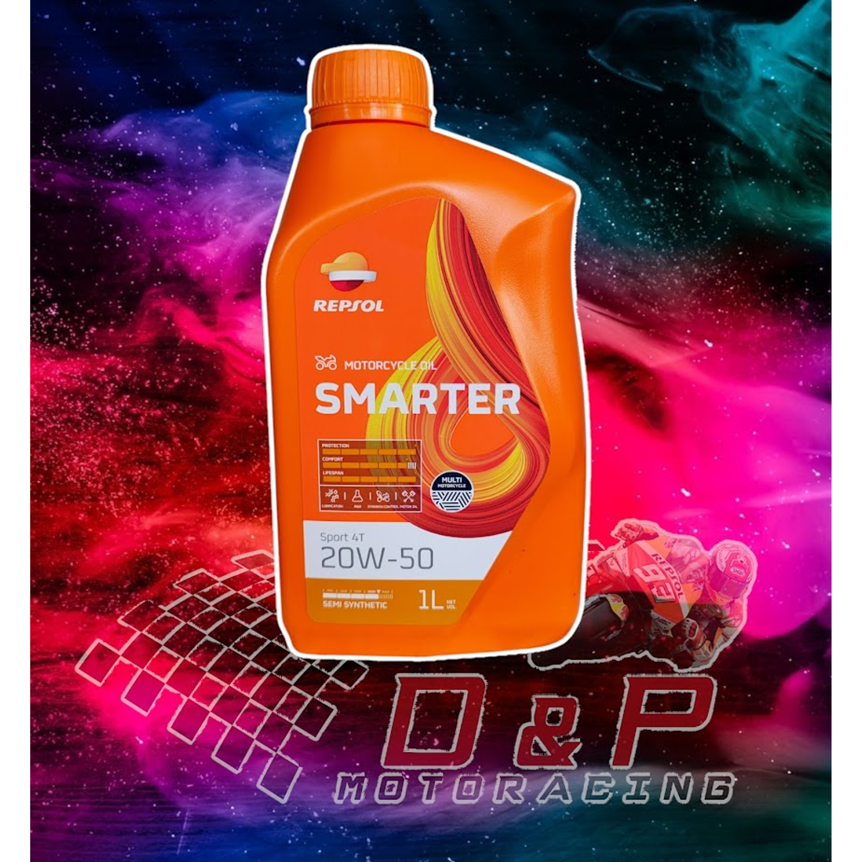 Aceite Para Moto 20w50 Semi Sintético Repsol