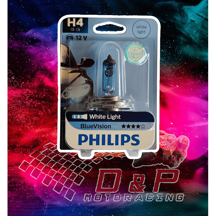 ampolleta h4 blue vision philips 1