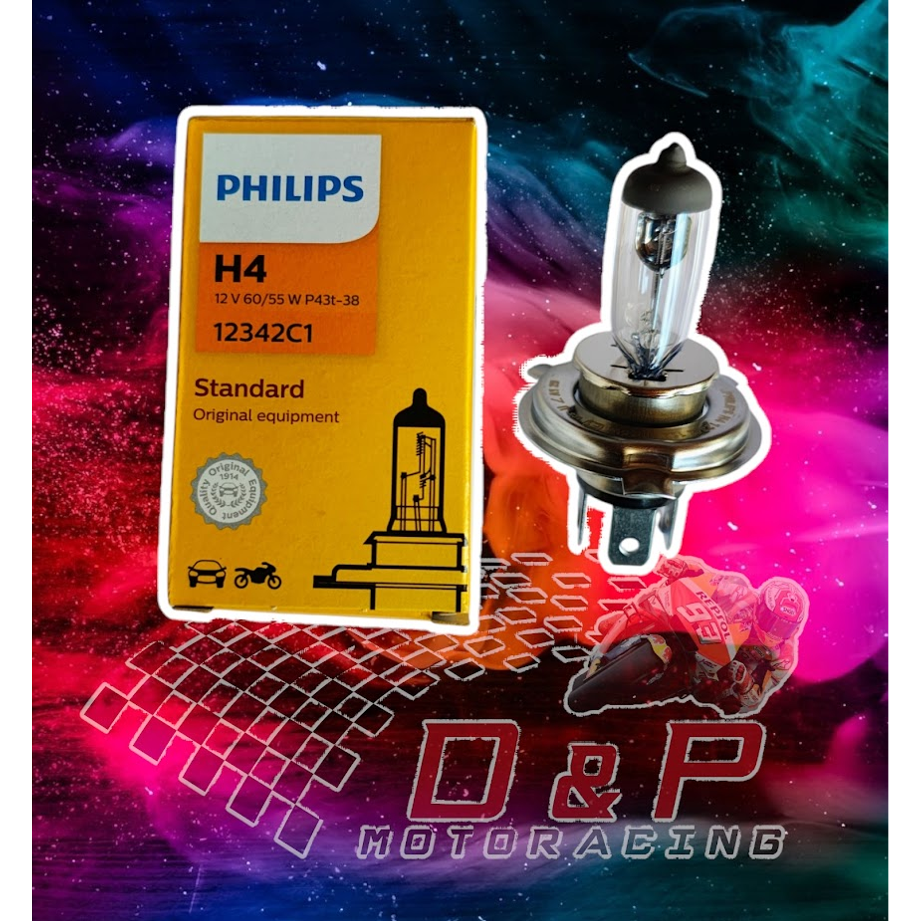  Ampolleta h4 STANDAR PHILIPS  2