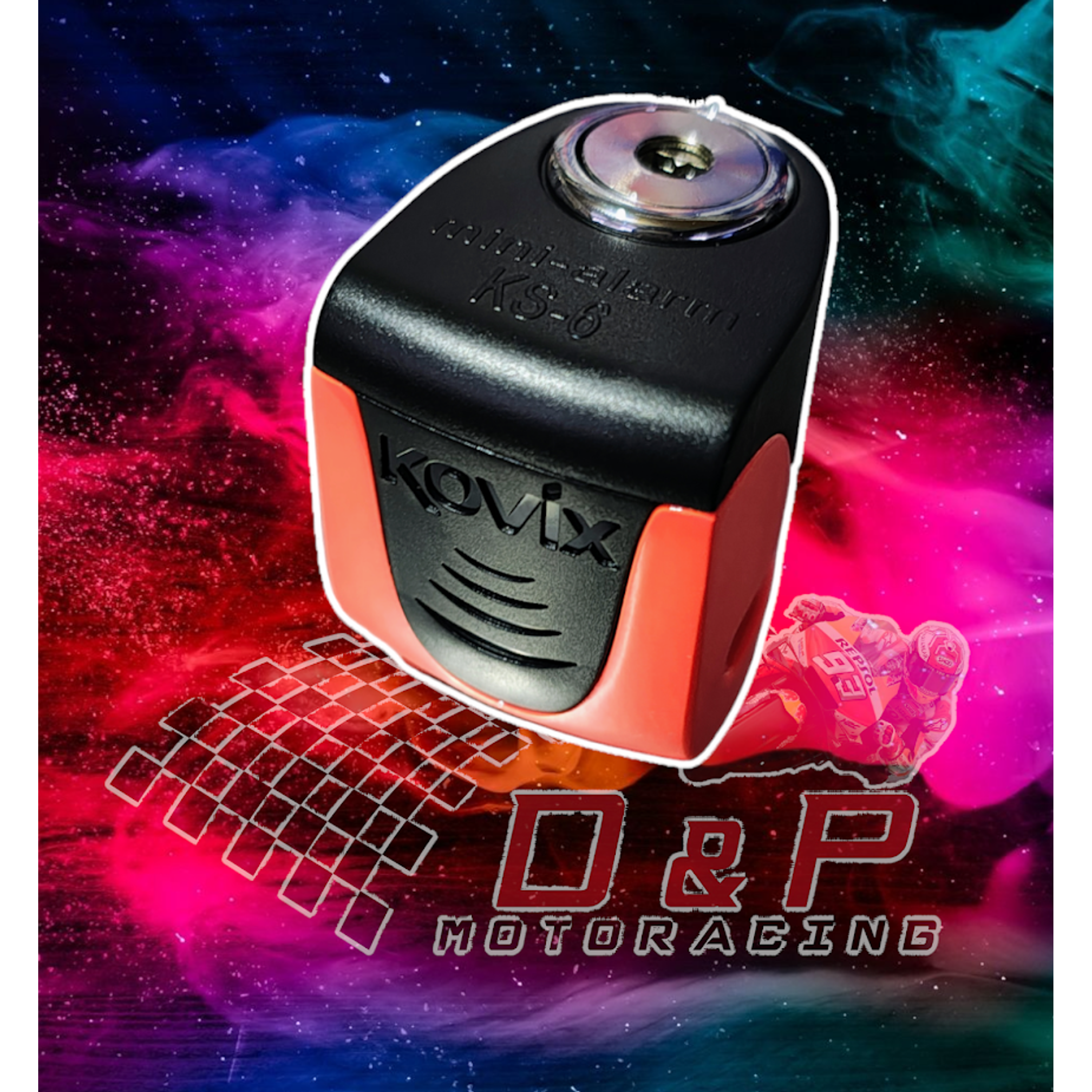 Candado Disco Moto Kovix Con Alarma Ks6 3