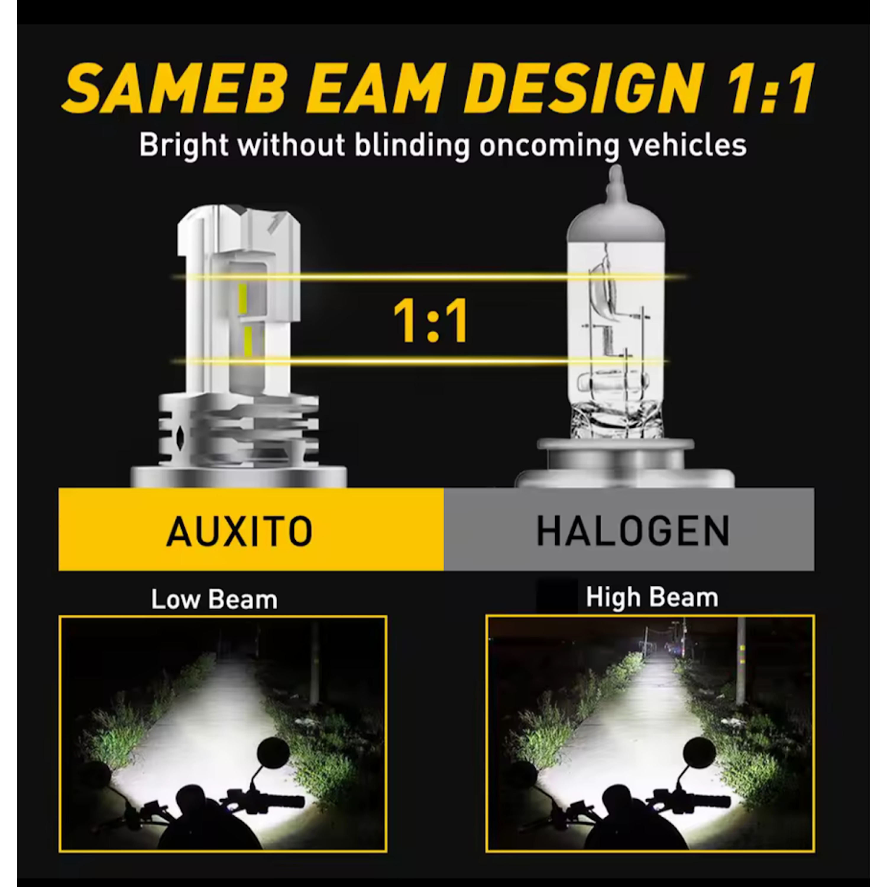 Ampolleta Led H4 12v Motocicleta Conexión Rápida 6