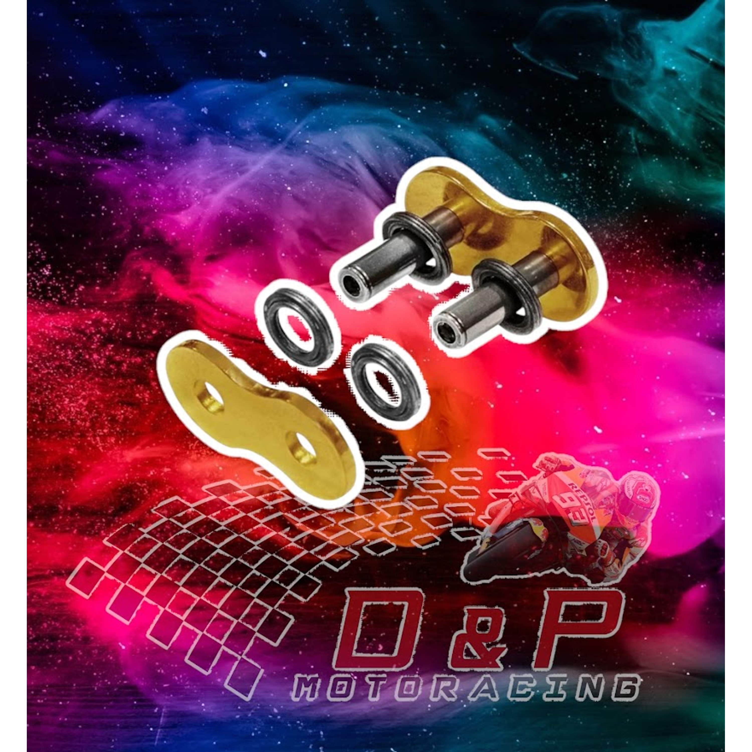 Cadena Regina Touring Street 525 Z'ring Remache Dorada 4