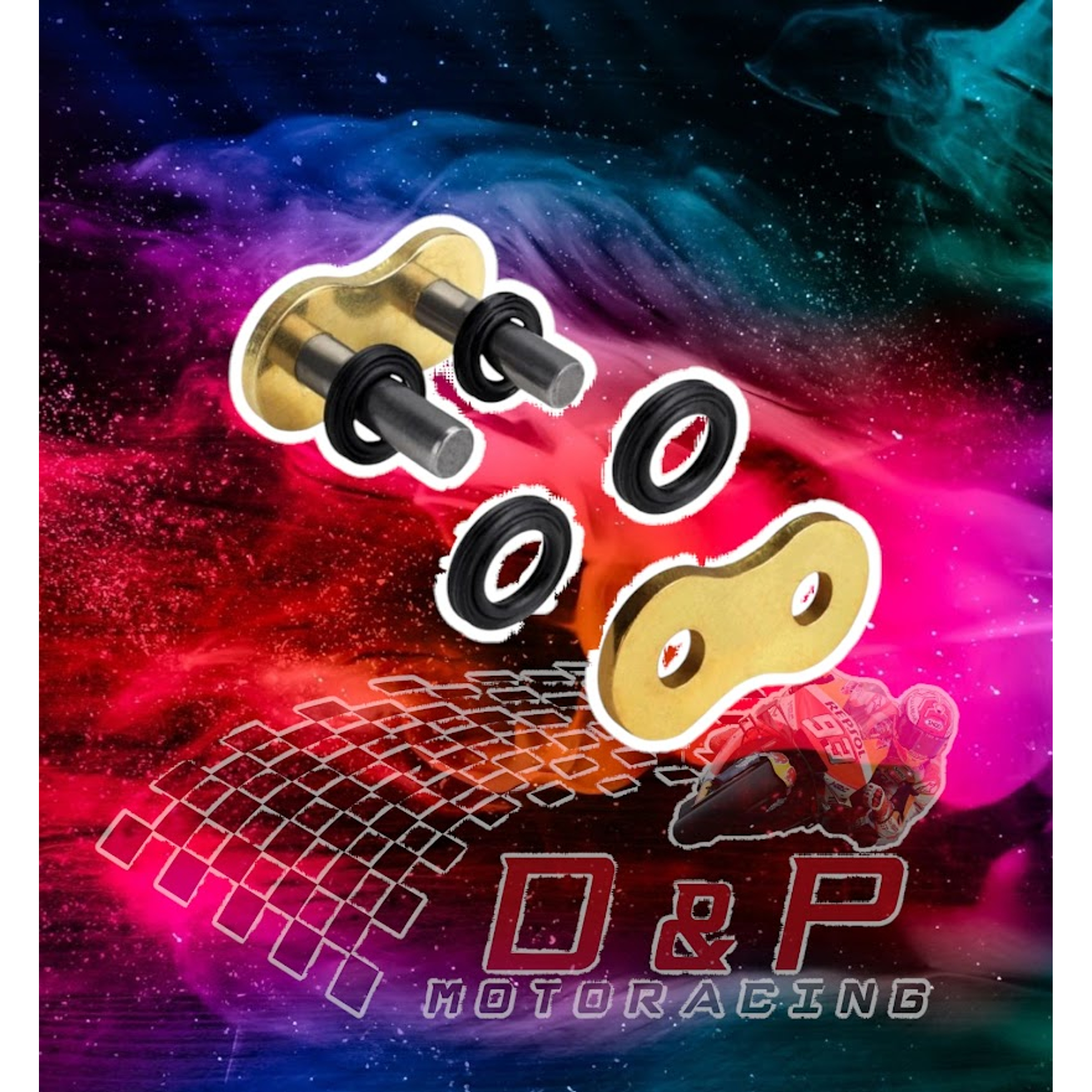 Cadena Regina Touring Street 525 Z'ring Remache Dorada 5