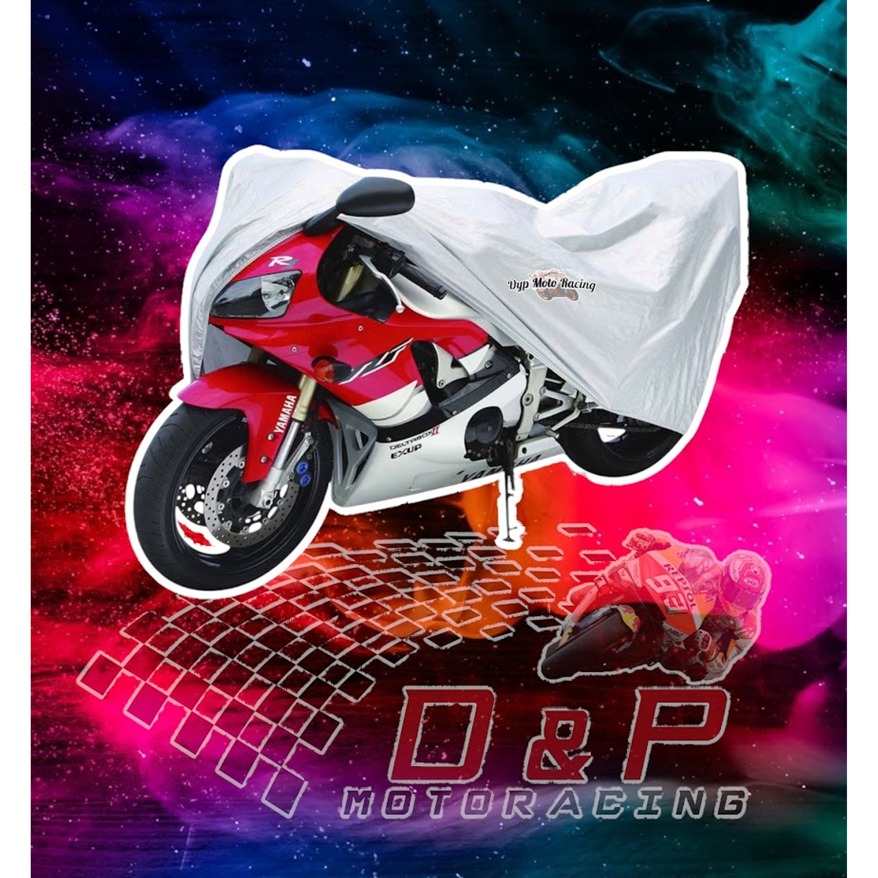 Cobertor Para Moto 4rs Polyester Talla L Gris 1