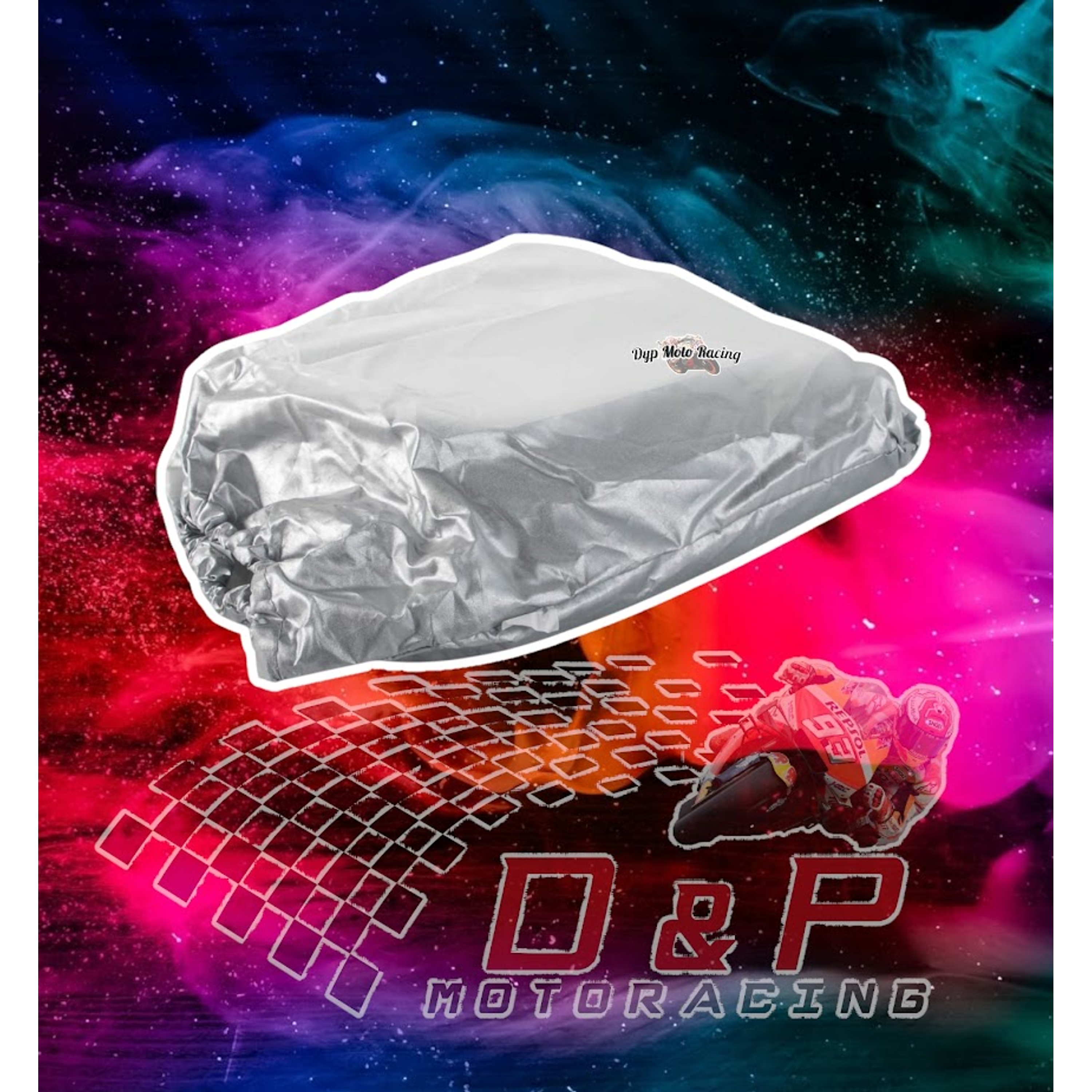 Cobertor Para Moto 4rs Polyester Talla L Gris 2