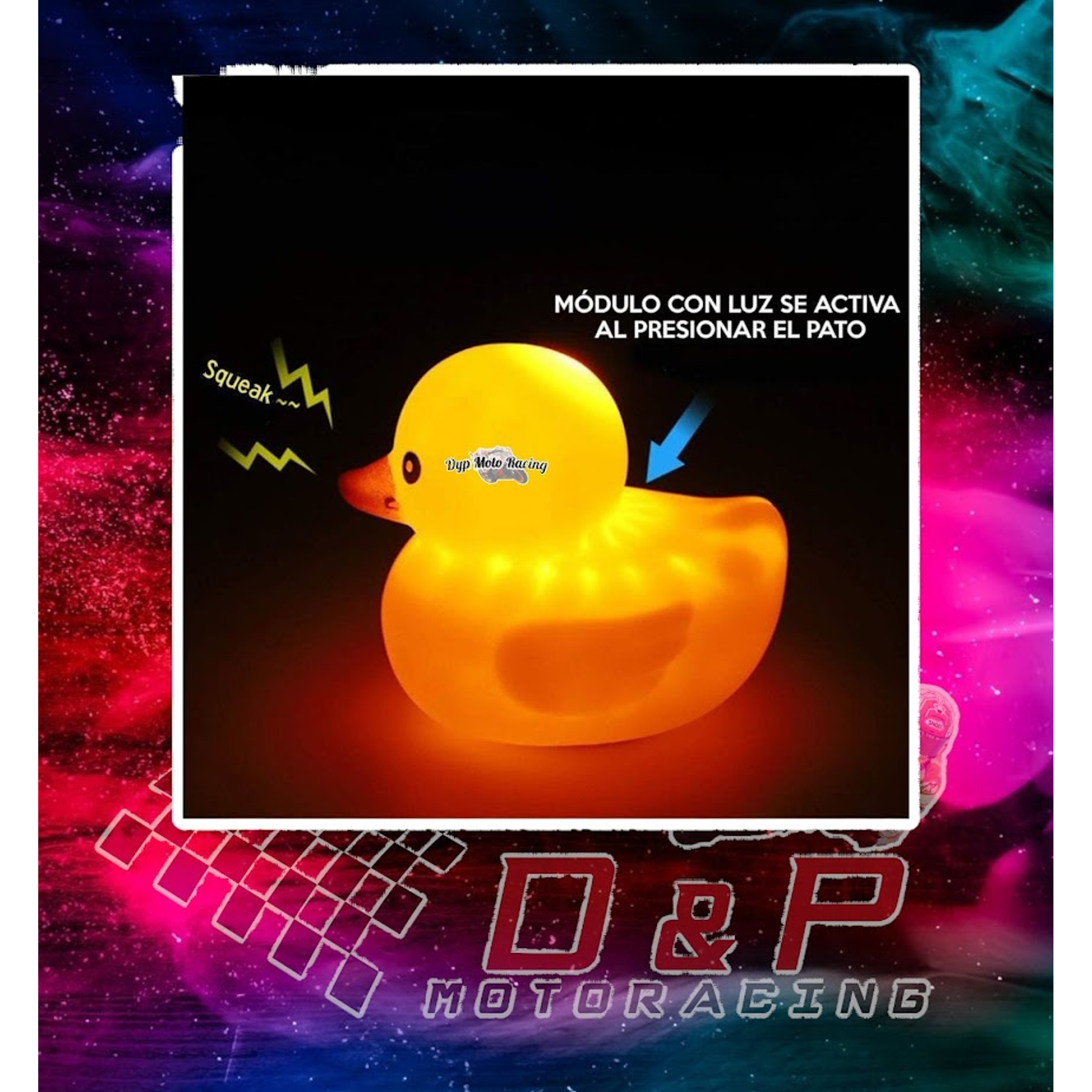 Pato Motoquero Goma Adorno Para Moto Surtido 3