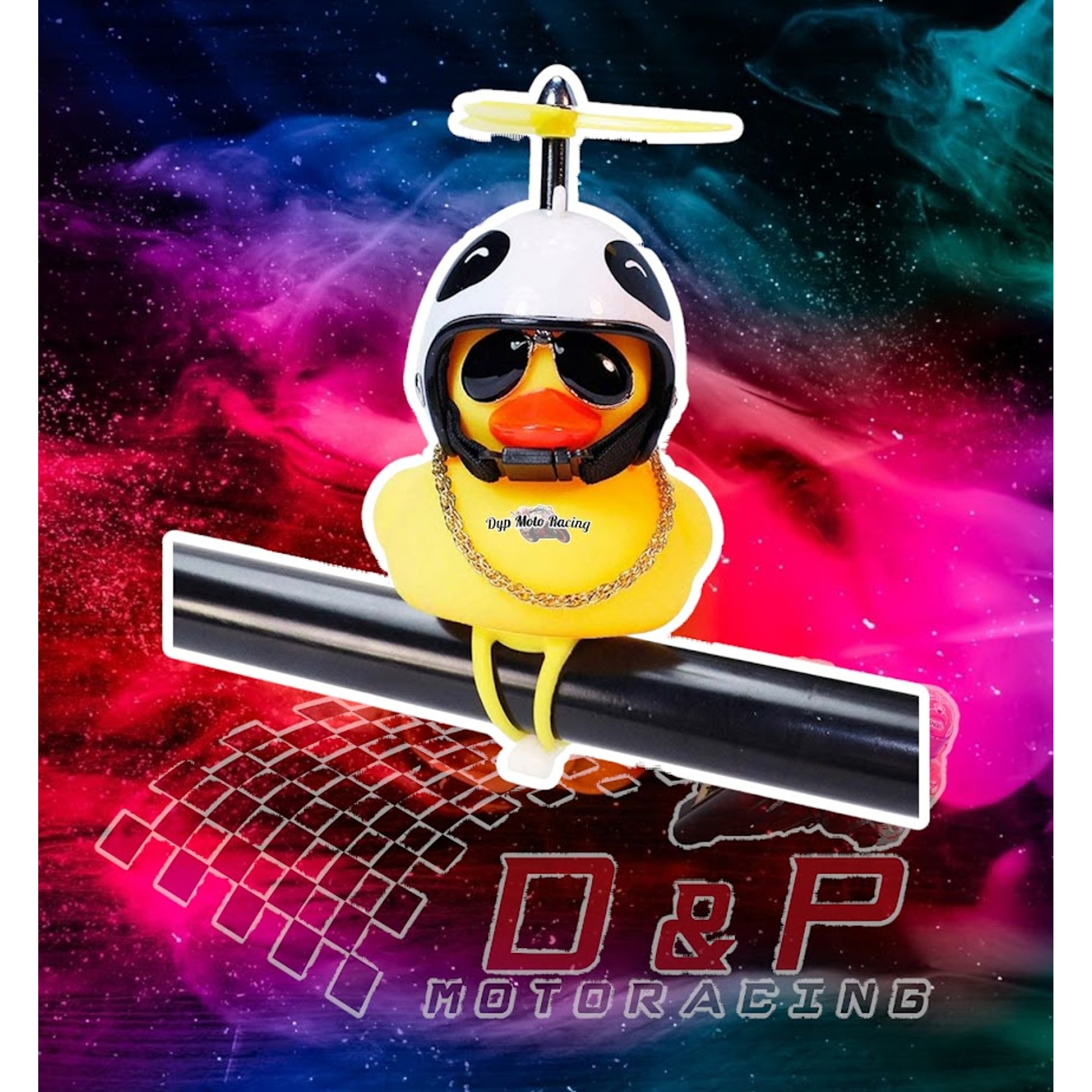 Pato Motoquero Goma Adorno Para Moto Surtido 4