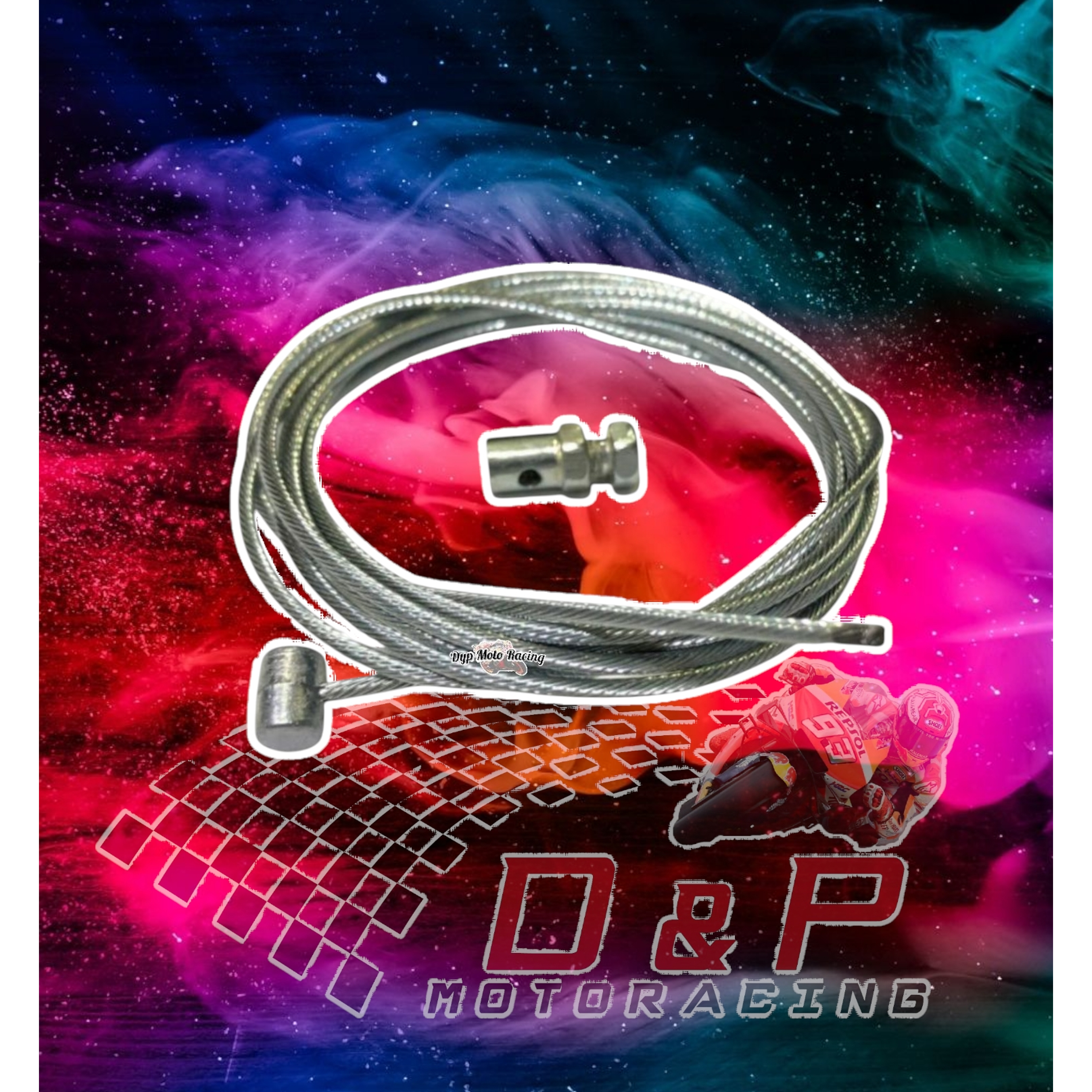 Piola de embrague universal moto 1.8mts + tope 