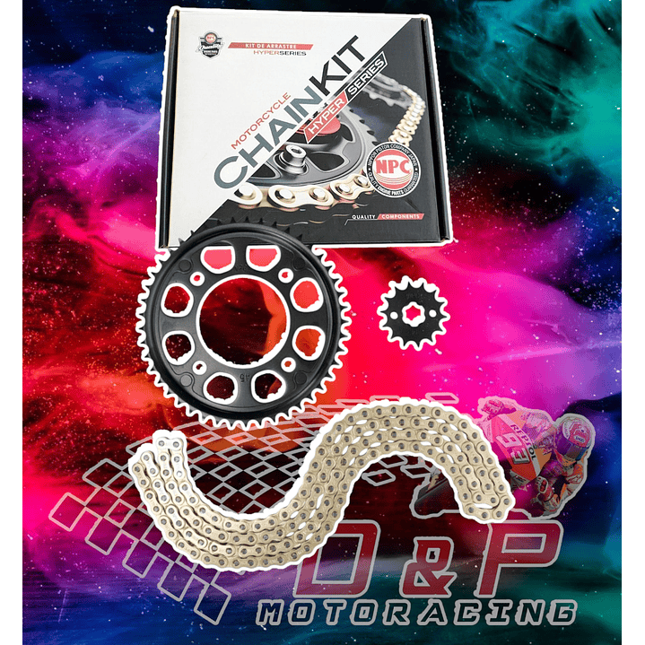 Kit de transmisión honda cb190 dorado  1