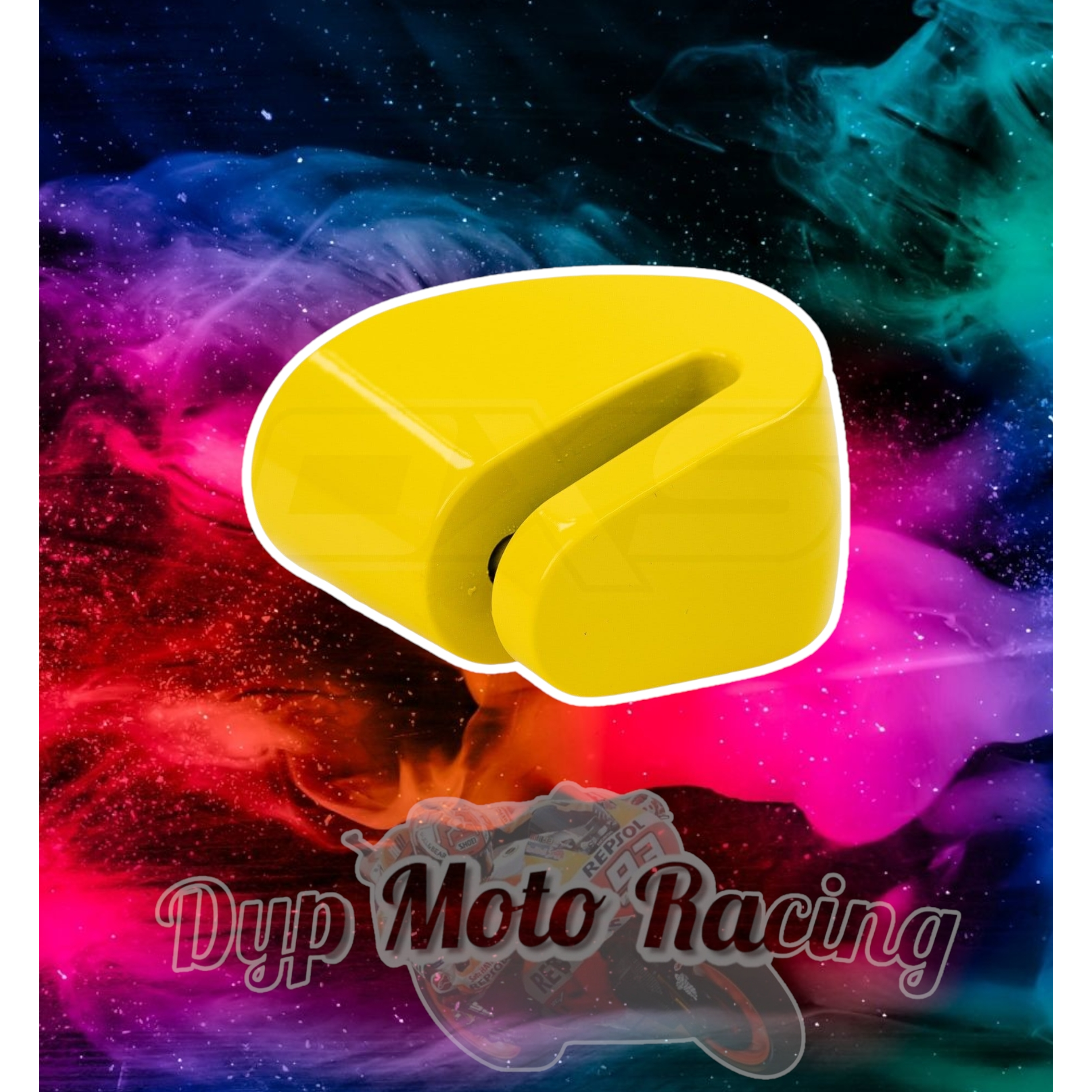 Candado Disco Moto Kovix Knn1 amarillo Pin 6mm Aleacion Acero 2