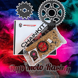 Kit de transmisión bajaj pulsar ns200 dorado 