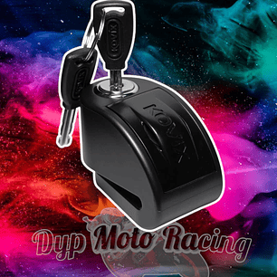 Candado Disco Moto Kovix Alarmal 120db Kt6 6mm Color negro