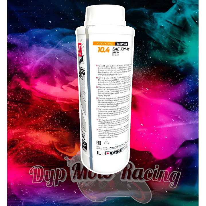 Aceite 10w40 ipone 10.4 semi sintético  2