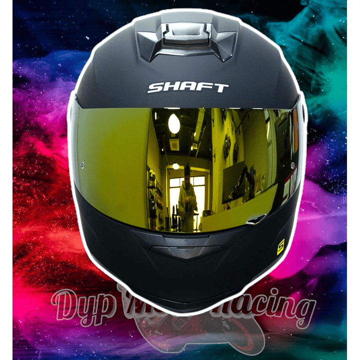 Casco Moto Shaft 502sp Integral Norma Dot Compatible Pinlock Color Amarillo Diseño Solid Ng Neon Yellow 3