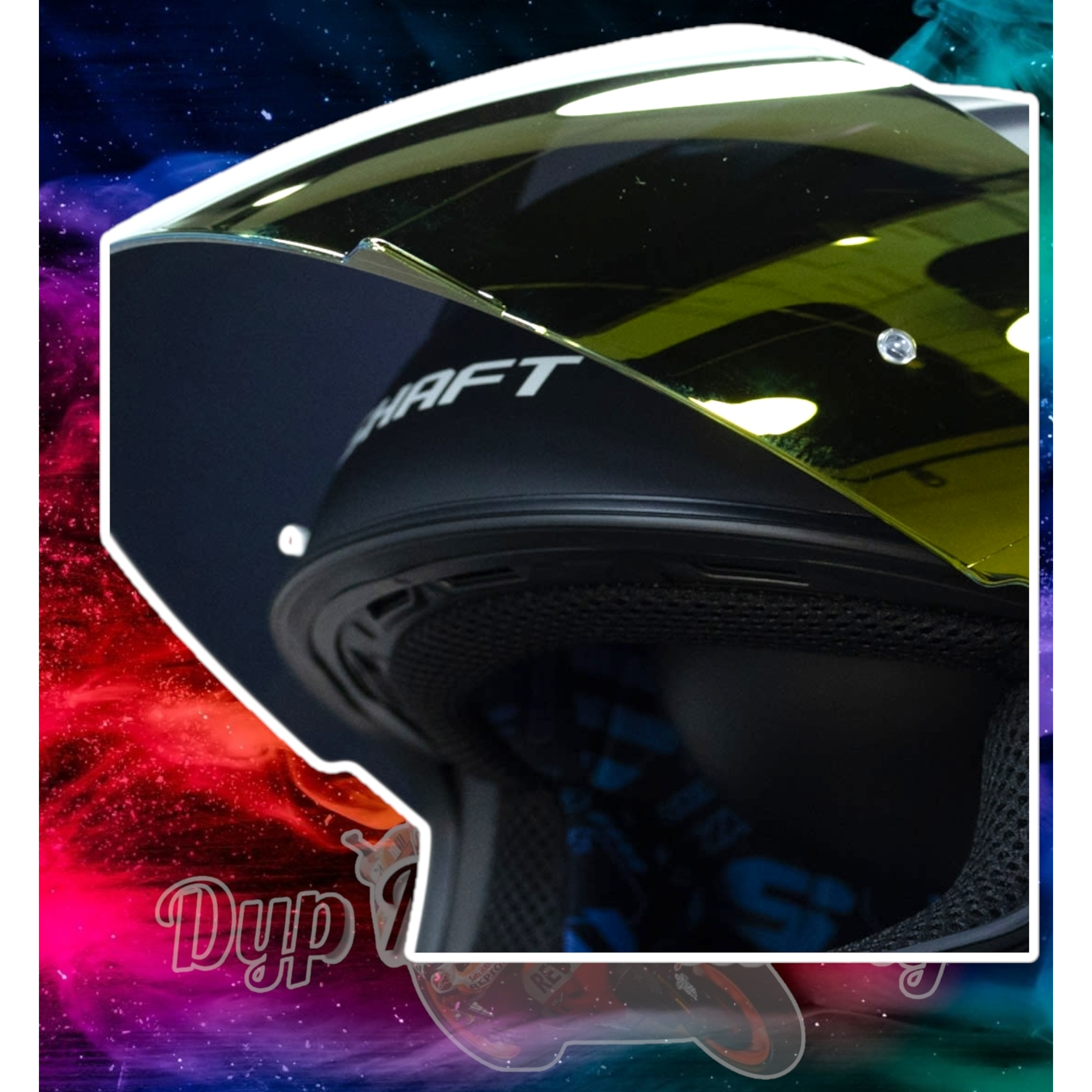 Casco Moto Shaft 502sp Integral Norma Dot Compatible Pinlock Color Amarillo Diseño Solid Ng Neon Yellow 4