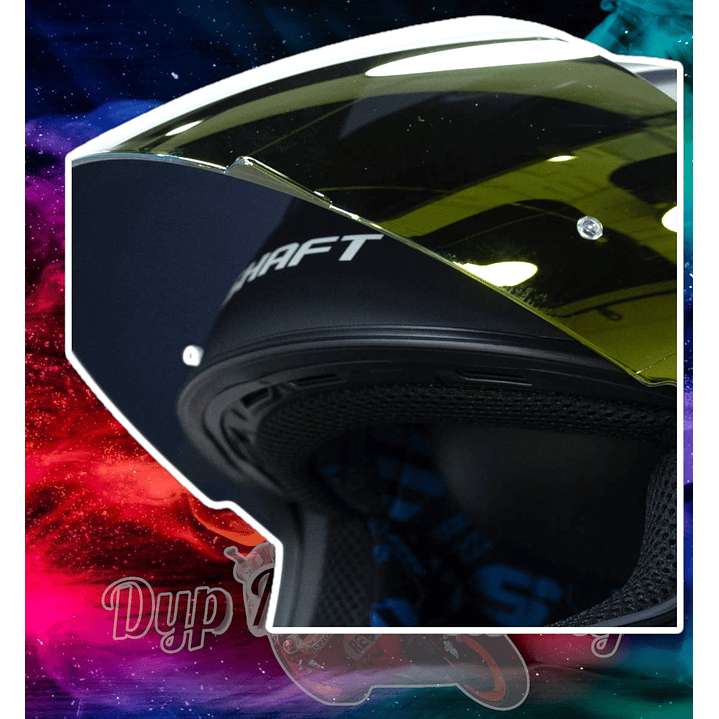 Casco Moto Shaft 502sp Integral Norma Dot Compatible Pinlock Color Amarillo Diseño Solid Ng Neon Yellow 4