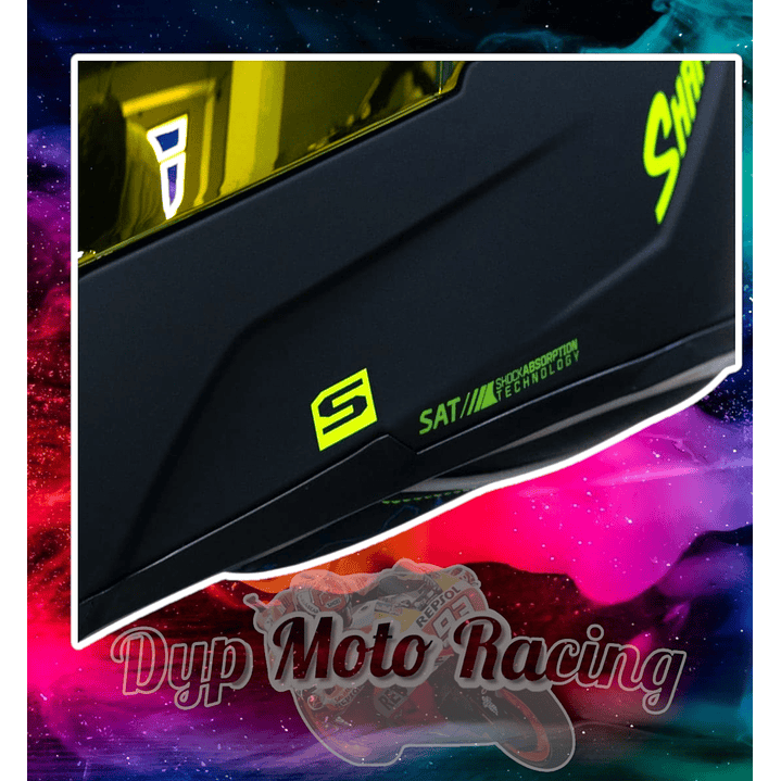 Casco Moto Shaft 502sp Integral Norma Dot Compatible Pinlock Color Amarillo Diseño Solid Ng Neon Yellow 7