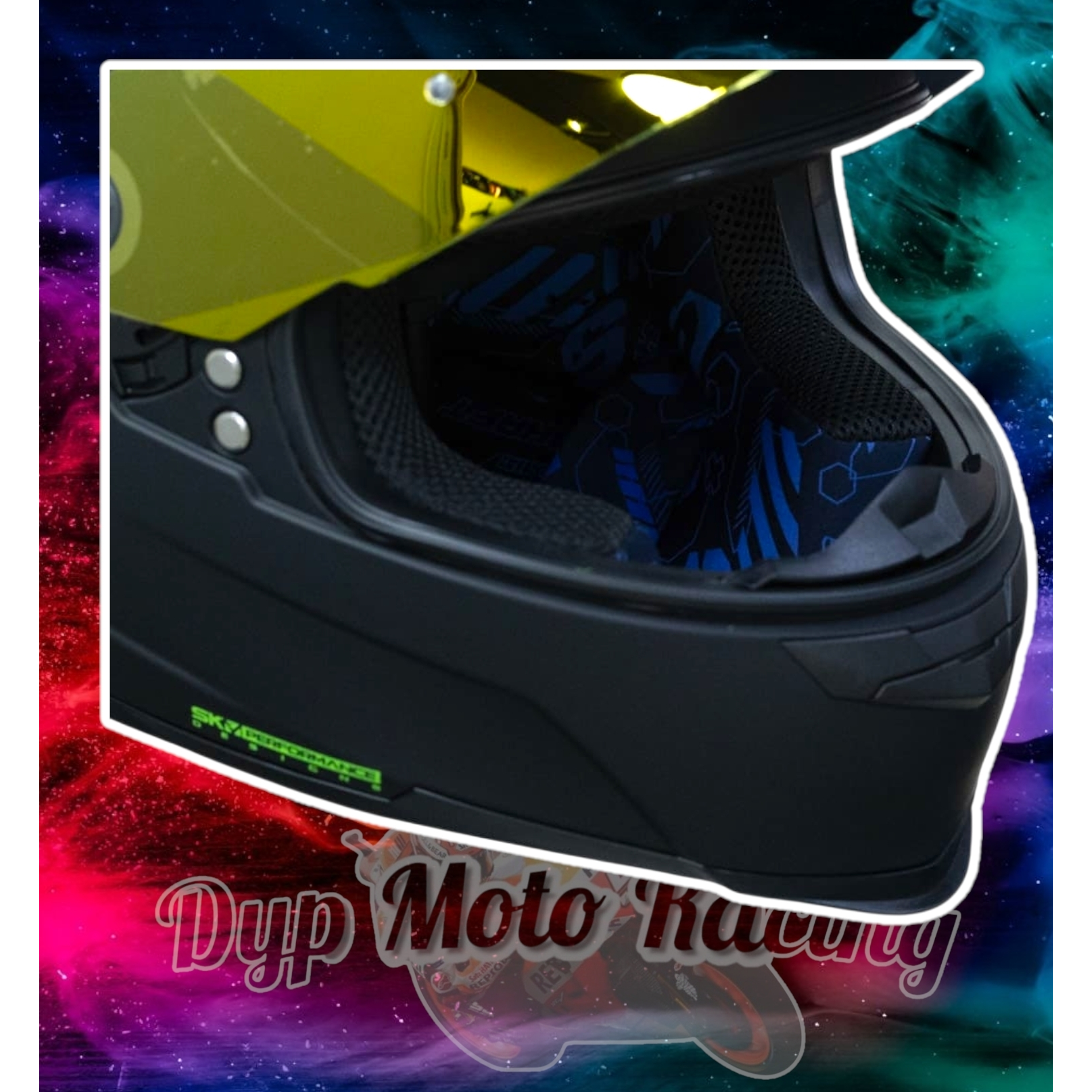 Casco Moto Shaft 502sp Integral Norma Dot Compatible Pinlock Color Amarillo Diseño Solid Ng Neon Yellow 10