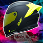 Casco Moto Shaft 502sp Integral Norma Dot Compatible Pinlock Color Amarillo Diseño Solid Ng Neon Yellow - Miniatura 11