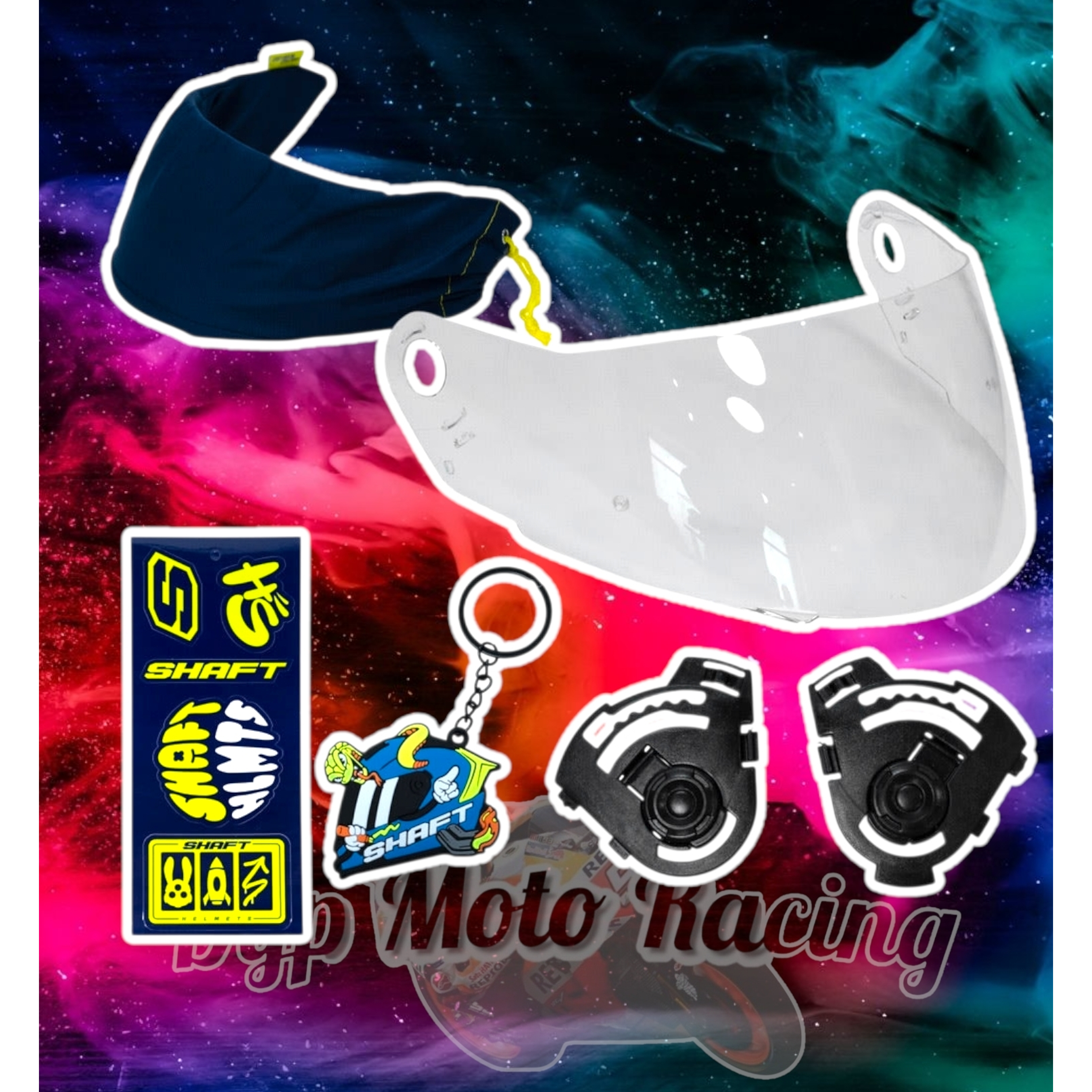 Casco Moto Shaft 502sp Integral Norma Dot Compatible Pinlock Color Amarillo Diseño Solid Ng Neon Yellow 13