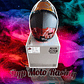 Casco moto hro 3480dv solid ng rj mate abatible con sun visor - Miniatura 8