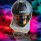Casco moto hro 3480dv solid ng rj mate abatible con sun visor - Miniatura 10