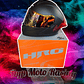 Casco moto hro 3480dv solid ng rj mate abatible con sun visor - Miniatura 1