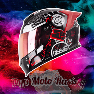 Casco Moto Shaft 502sp Beat Integral Normal Dot Acreditado Dark gray / Beat / Brillante