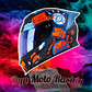 Casco Moto Shaft 502sp Beat Integral Normal Dot Acreditado Black Neón orange / Beat / Mate - Miniatura 1