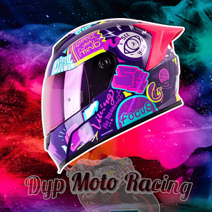 Casco Moto Shaft 502sp Beat Integral Normal Dot Mujer Purple / Beat / Brillante