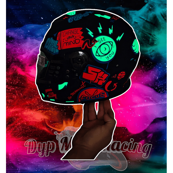 Casco Moto Shaft 502sp Beat Integral Normal Dot Acreditado Black Neón orange / Beat / Mate 8