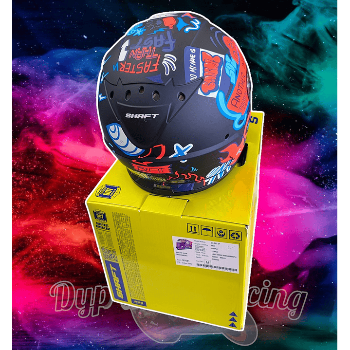 Casco Moto Shaft 502sp Beat Integral Normal Dot Acreditado Black Neón orange / Beat / Mate 7