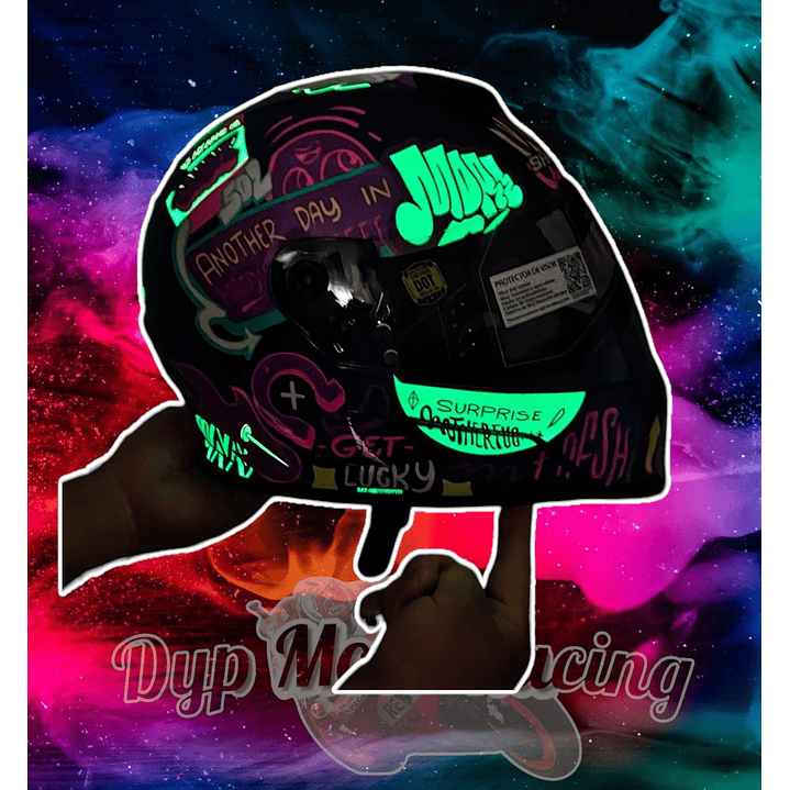 Casco Moto Shaft 502sp Beat Integral Normal Dot Mujer Purple / Beat / Brillante 9