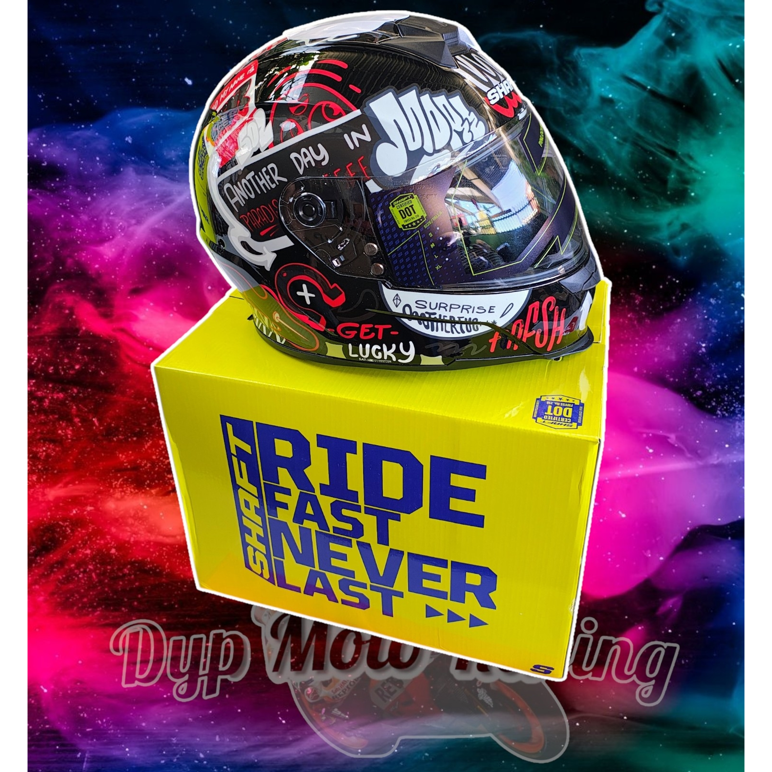 Casco Moto Shaft 502sp Beat Integral Normal Dot Acreditado Dark gray / Beat / Brillante 7