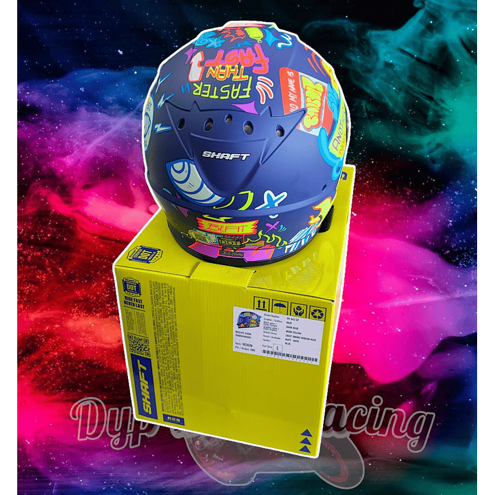 Casco Moto Shaft 502sp Beat Integral Normal Dot Acreditado Dark blue / Beat / Mate 4