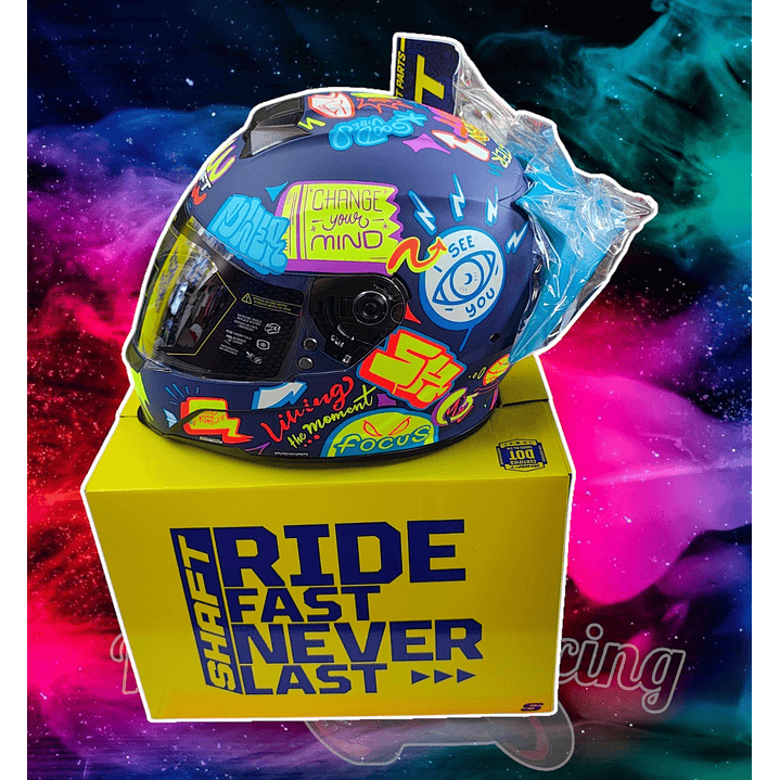 Casco Moto Shaft 502sp Beat Integral Normal Dot Acreditado Dark blue / Beat / Mate 3