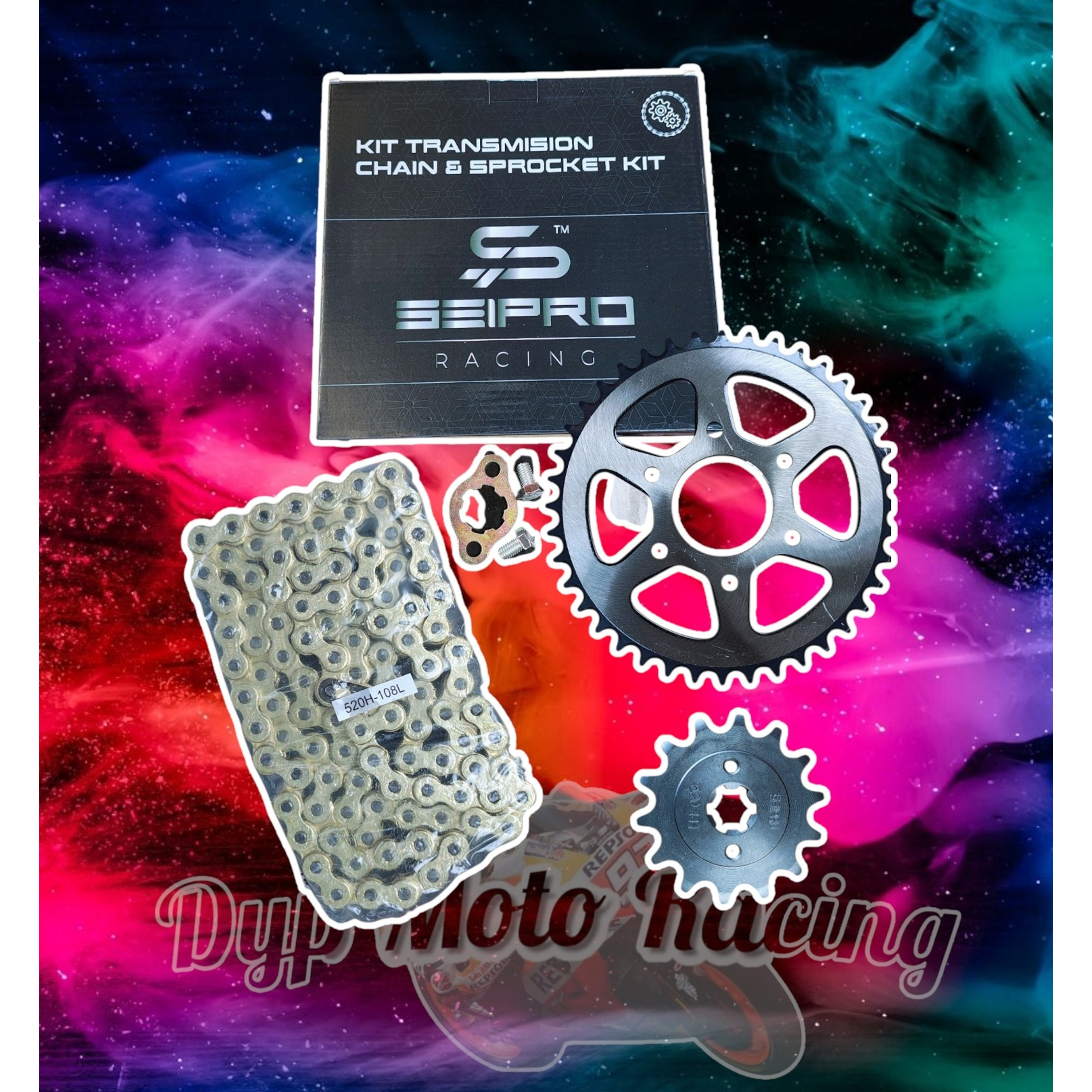 Kit De Transmisión Bajaj Pulsar Ns200 dorado 