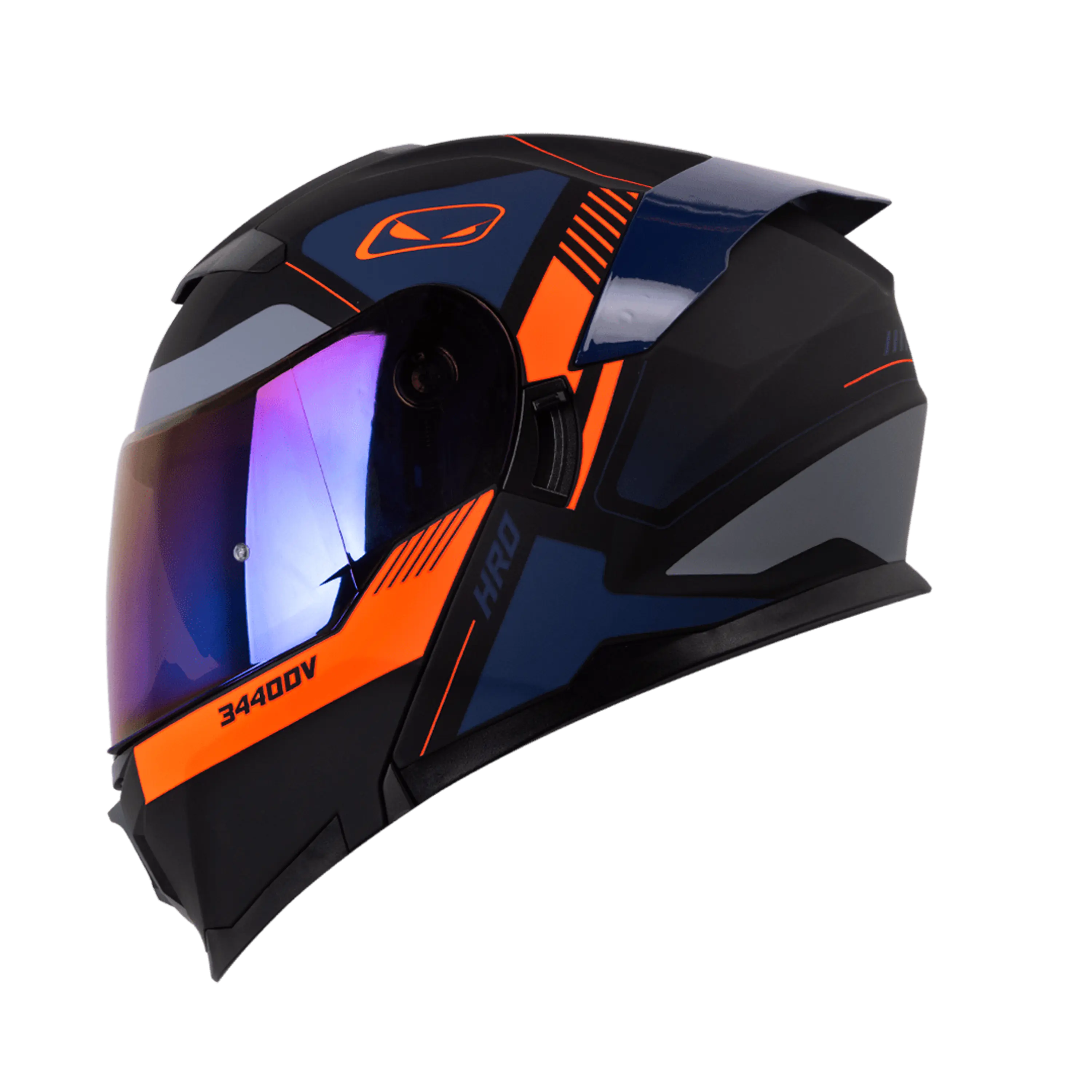 Casco Moto Hro 3440dv timer nj.n Abatible Sun Visor Certificación Dot talla M 3