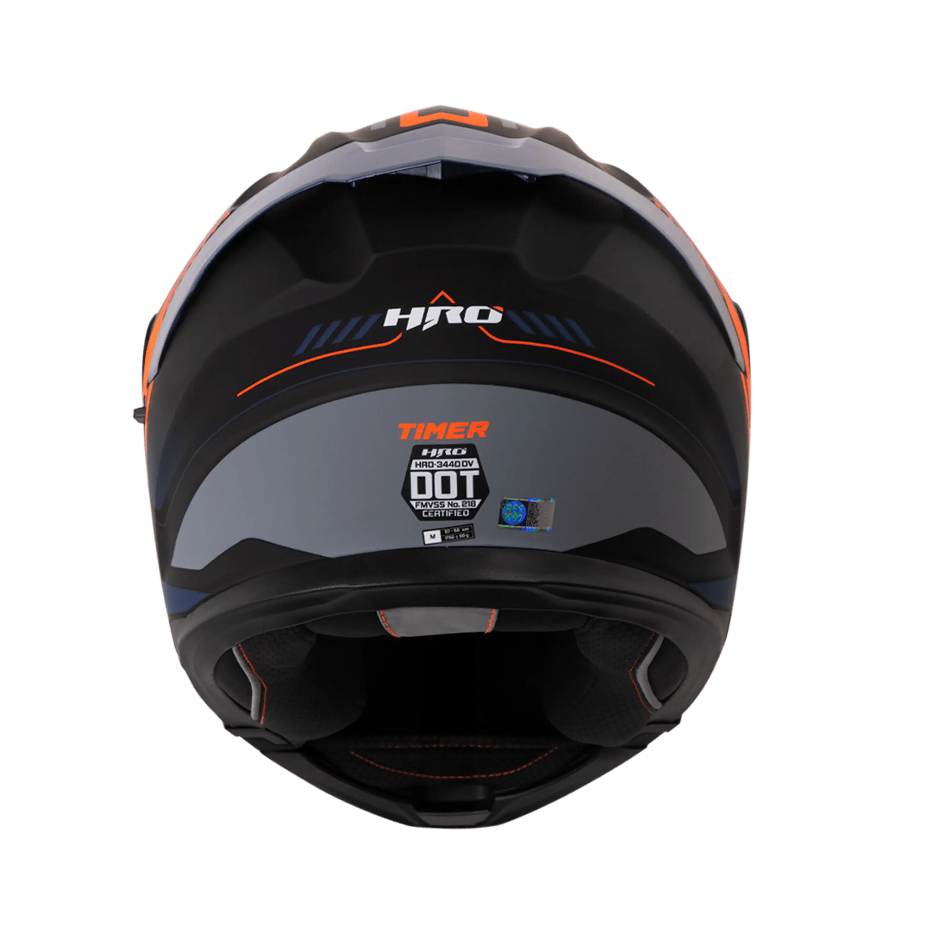 Casco Moto Hro 3440dv timer nj.n Abatible Sun Visor Certificación Dot talla M 4