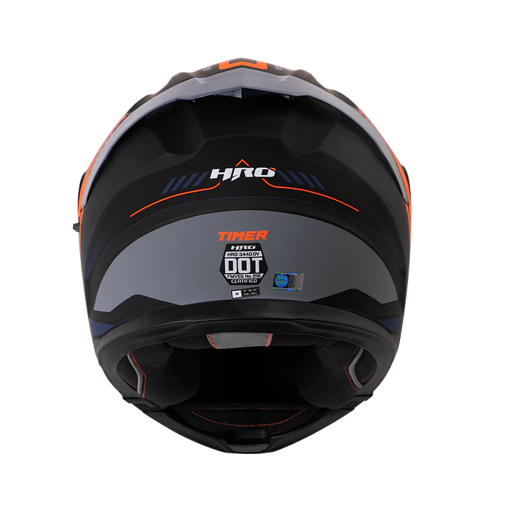 Casco Moto Hro 3440dv timer nj.n Abatible Sun Visor Certificación Dot talla M 4