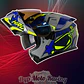 Casco Moto Hro 3440dv track spec gr am Abatible Sun Visor Certificación Dot - Miniatura 1