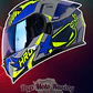 Casco Moto Hro 3440dv track spec gr am Abatible Sun Visor Certificación Dot - Miniatura 2