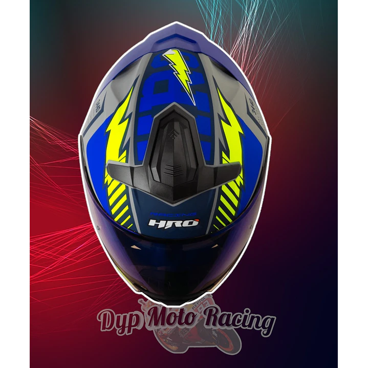 Casco Moto Hro 3440dv track spec gr am Abatible Sun Visor Certificación Dot 3