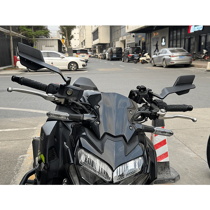 Espejos para moto moxi aleron sp abatibles con adaptadores 4